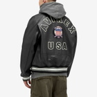 Avirex Men's Icon Leather Jacket in Black