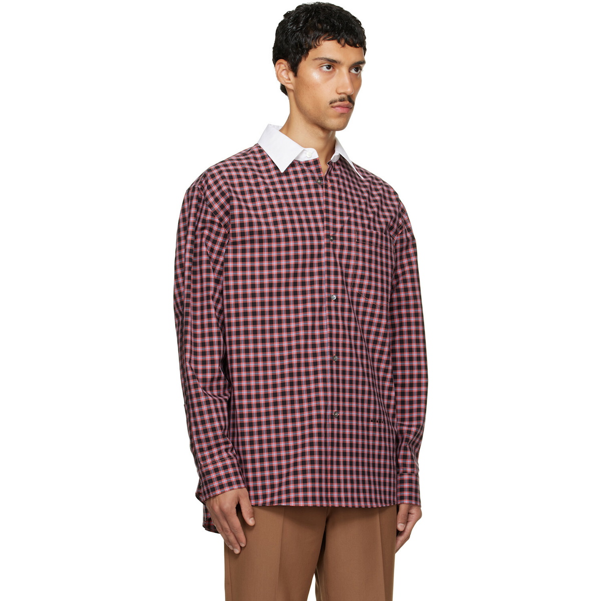Marni Red & Black Checked Shirt