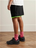 Pasadena Leisure Club - Practice Straight-Leg Logo-Appliquéd Nylon and Mesh Drawstring Shorts - Black