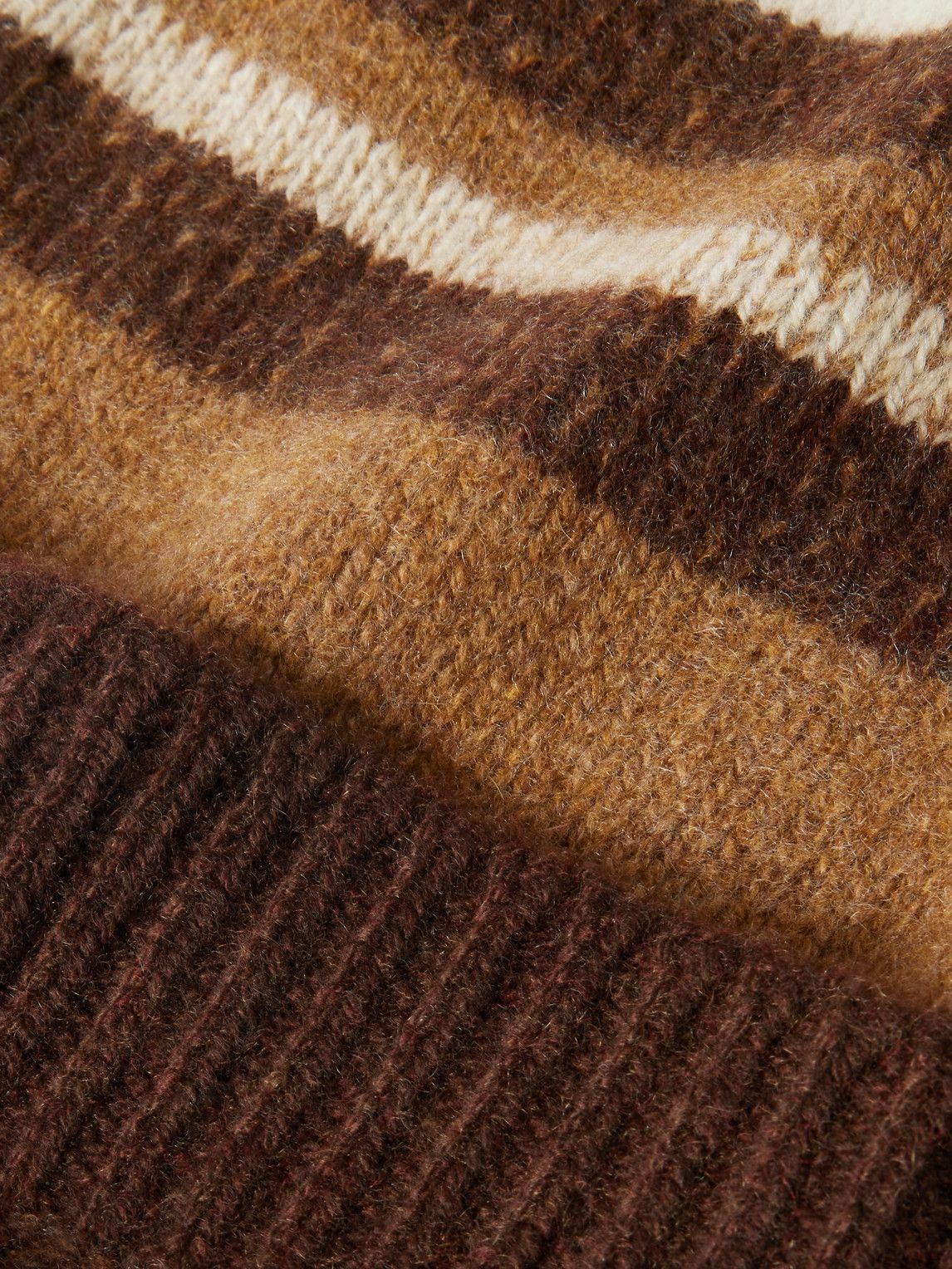 The Elder Statesman - Striped Cashmere Beanie