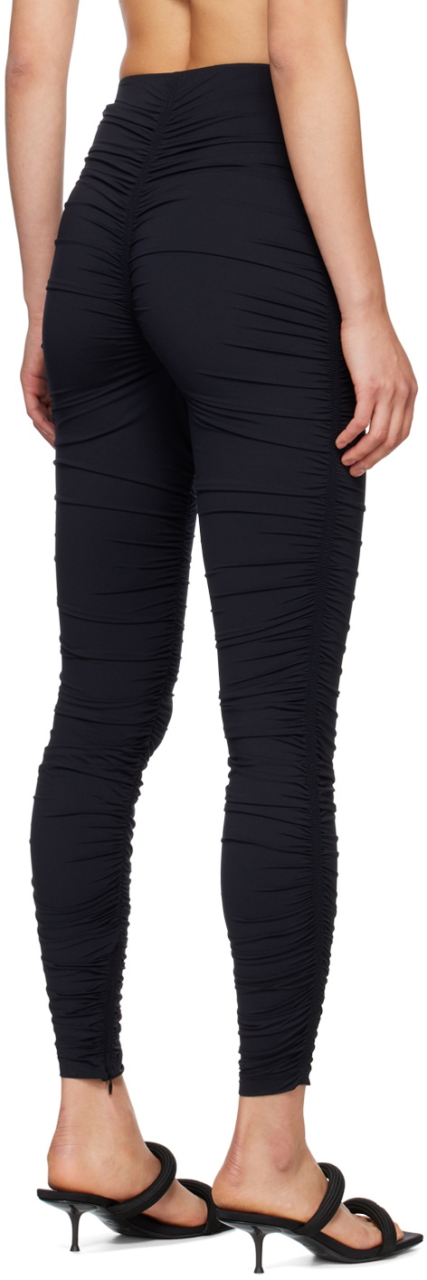 Alexander Wang Logo Elastic legging in Black | Lyst