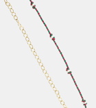Marie Lichtenberg 14kt gold locket necklace with sapphires