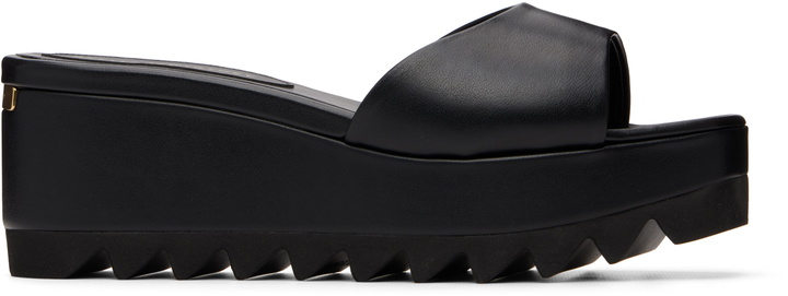 Photo: Stella McCartney Black Sneak-Elyse Wedge Slide Sandals
