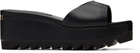 Stella McCartney Black Sneak-Elyse Wedge Slide Sandals