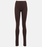 MM6 Maison Margiela - Jersey-blend leggings