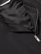 Valentino - Oversized Silk-Faille Bomber Jacket - Black