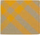 Burberry Yellow Check Bifold Wallet