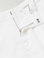 Orlebar Brown - Norwich Straight-Leg Linen Shorts - White