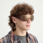 Retrosuperfuture x MM6 Mask Sunglasses in Brown 