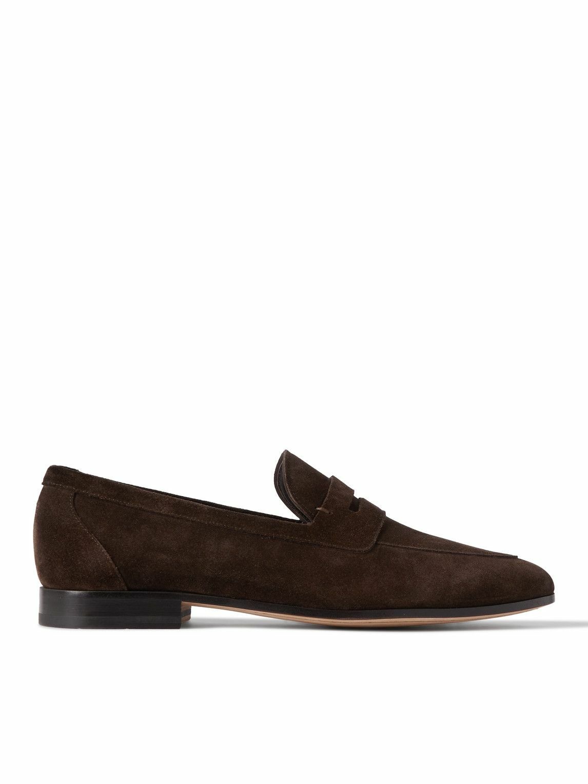 Photo: J.M. Weston - Suede Loafers - Brown
