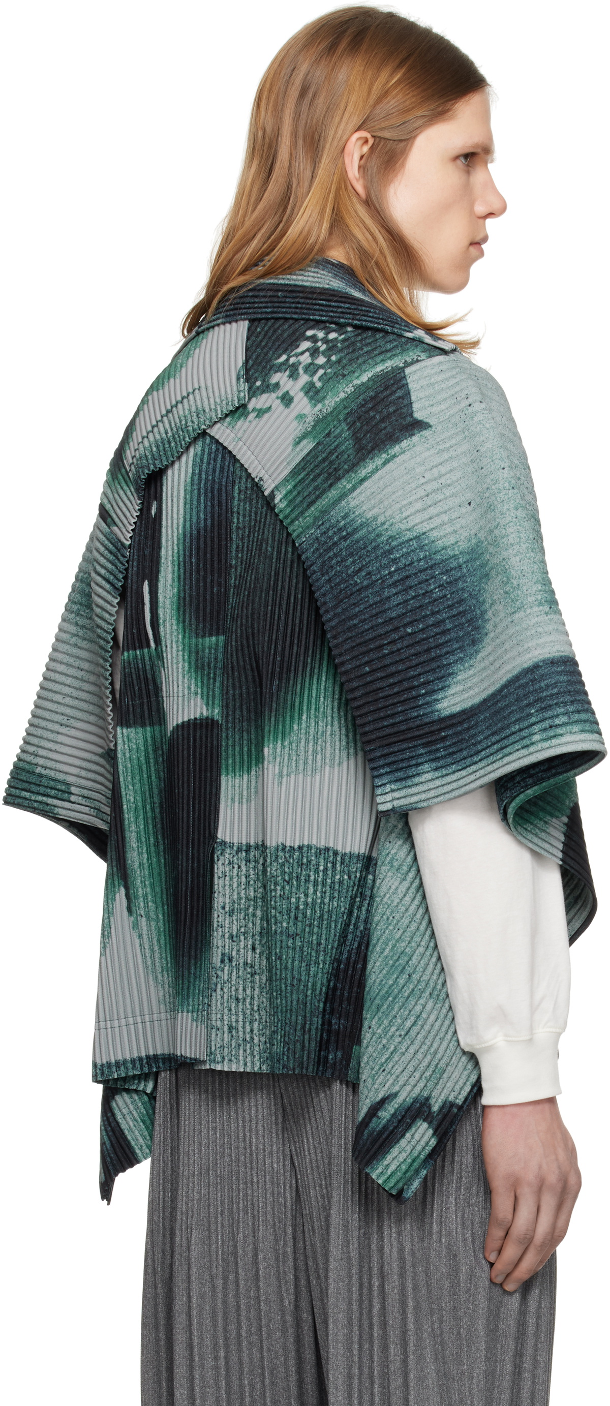 HOMME PLISSÉ ISSEY MIYAKE Gray Wind Walk Jacket Homme Plisse Issey