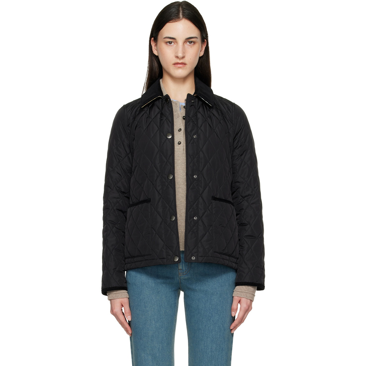 Burberry Black Quilted Nylon Jacket
