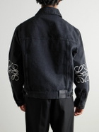 LOEWE - Logo-Detailed Denim Jacket - Black