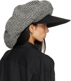 Junya Watanabe Black & White Wool Houndstooth Hat
