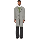 Brioni Grey Classic Car Coat