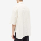 Jacquemus Men's Cabri Short Sleeve Shirt in Off White