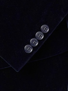 Ralph Lauren Purple label - Kent Slim-Fit Double-Breasted Cotton-Velvet Suit Jacket - Blue