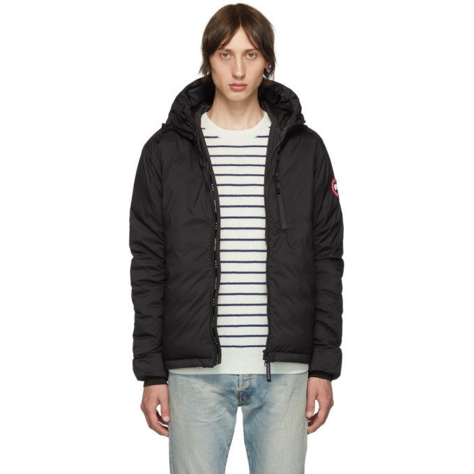 Canada Goose logo-patch padded jacket, Grey