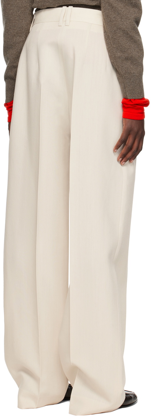 The Row Off White Marcelina Trousers The Row