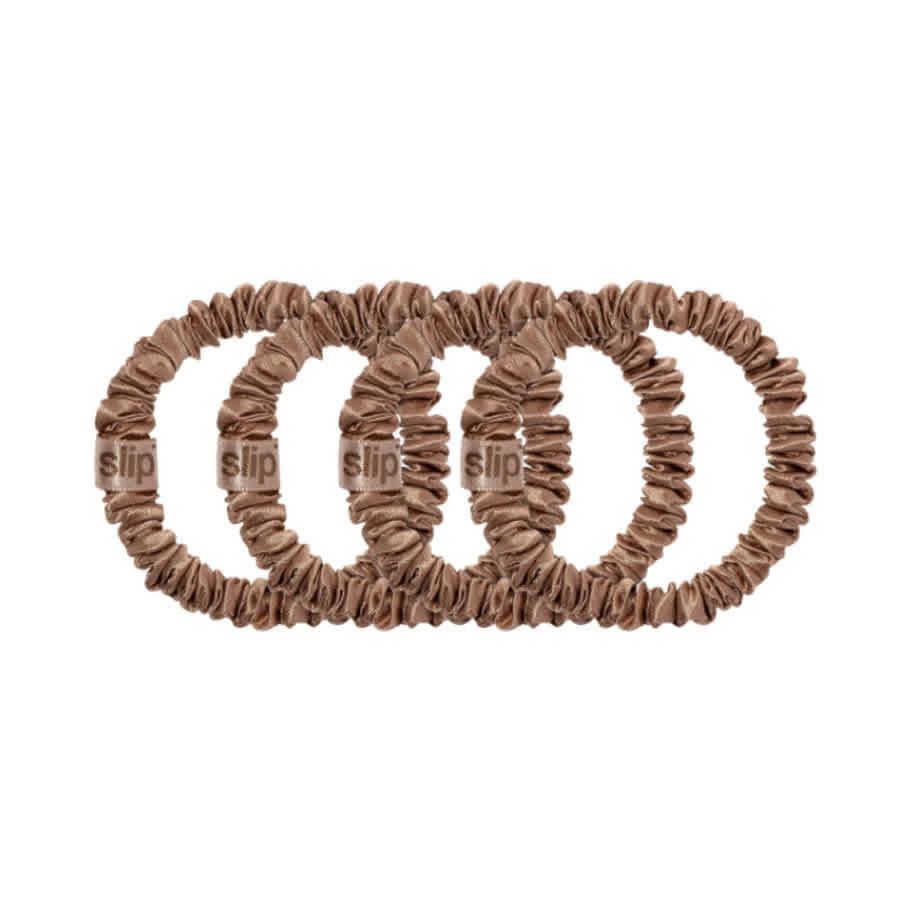 Slip Skinny Silk Light Brown Scrunchies