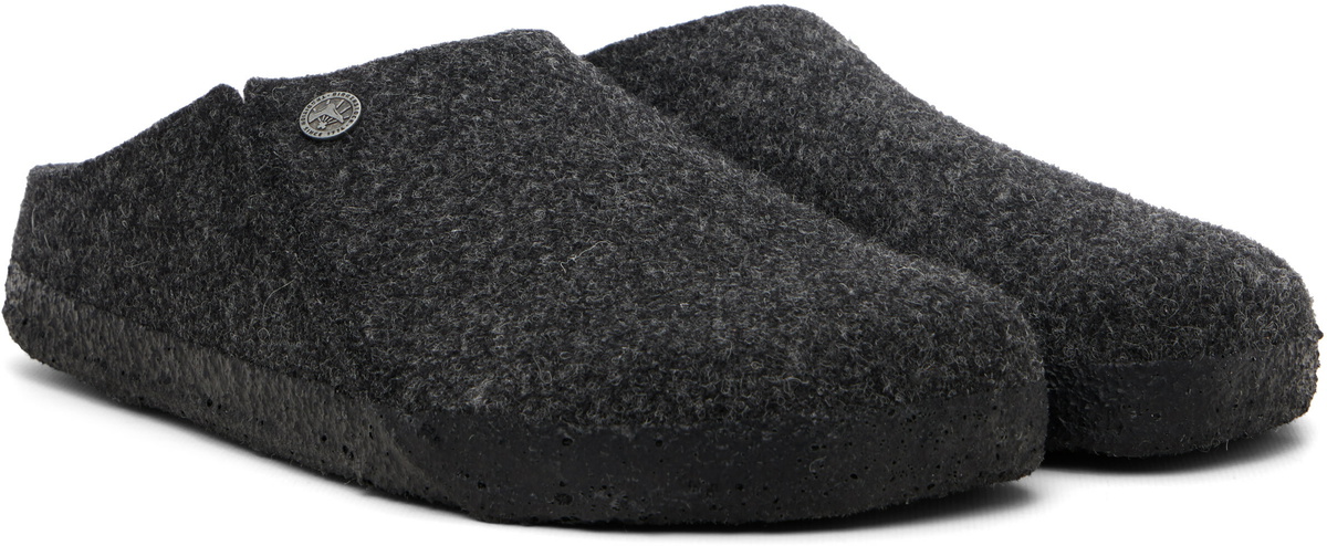 Birkenstock Gray Regular Zermatt Shearling Loafers