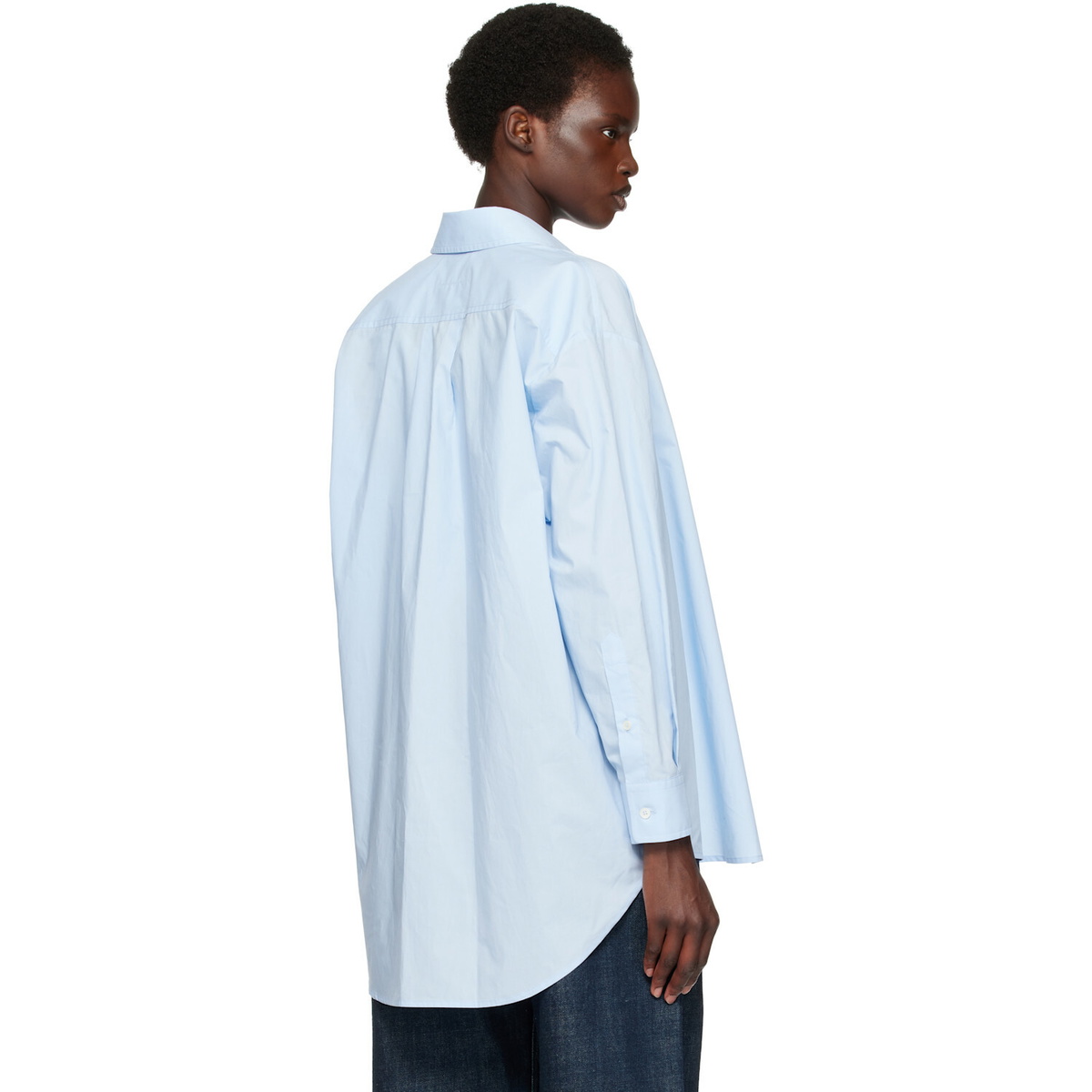 MM6 Maison Margiela Blue Poplin Shirt