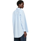 MM6 Maison Margiela Blue Poplin Shirt