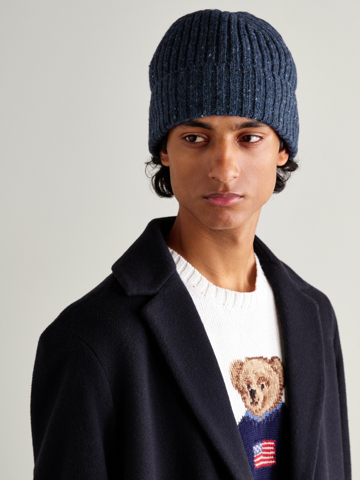 Hartford - Ribbed Wool-Blend Beanie