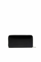 Diesel Long zip wallet in logo-embossed leather - Zip-Round Wallets Mens in Black