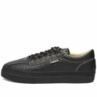 Stepney Workers Club Men's Tumbled Leather Dellow Sneakers in Black