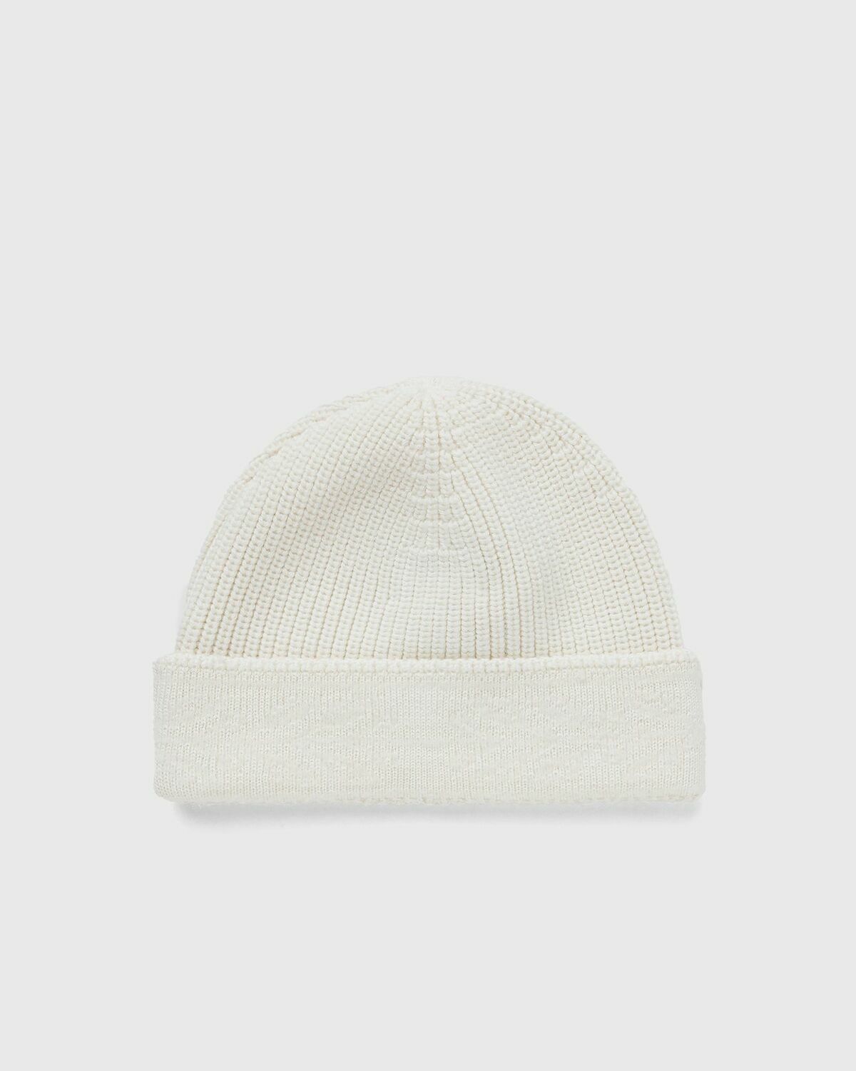 Casablanca Boucle Laurel Beanie White Beanies