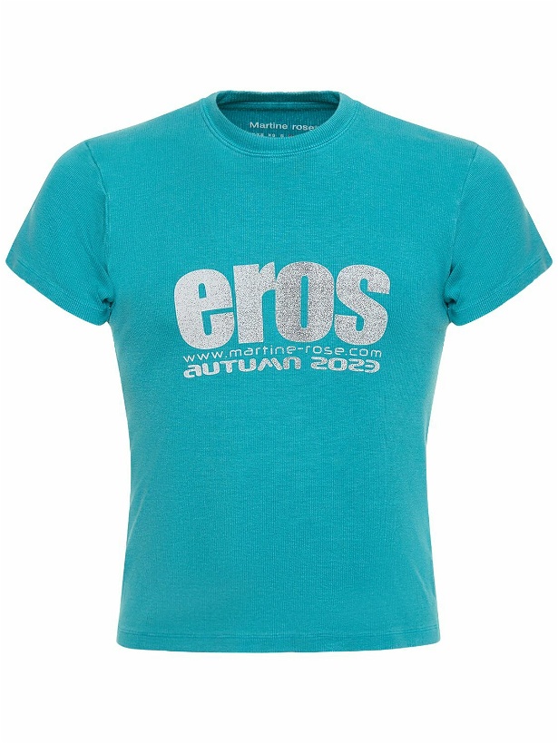 Photo: MARTINE ROSE - Eros Print Cotton Jersey Baby T-shirt