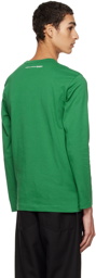 Comme des Garçons Shirt Green Crewneck Long Sleeve T-Shirt