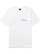 Stussy - Positive Vibrations Printed Cotton-Jersey T-Shirt - White