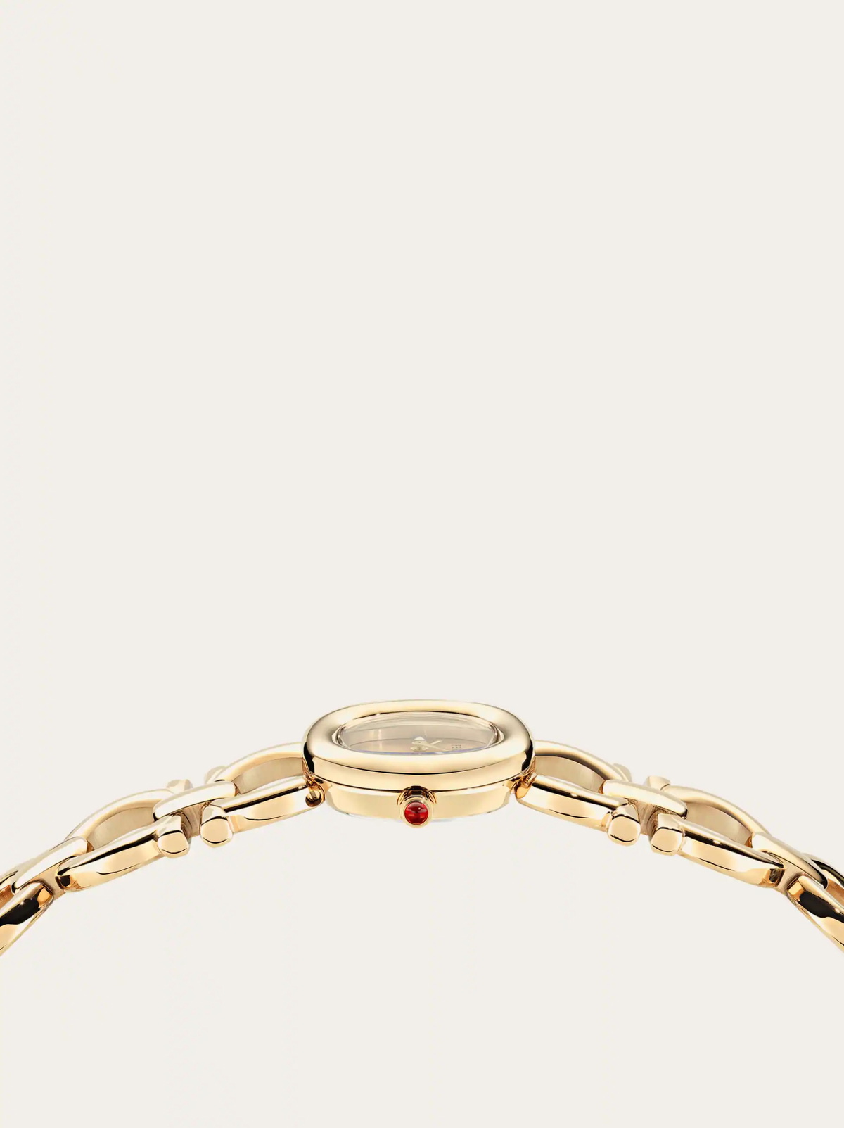 Ferragamo Womens Double Gancini Mini watch in Yellow
