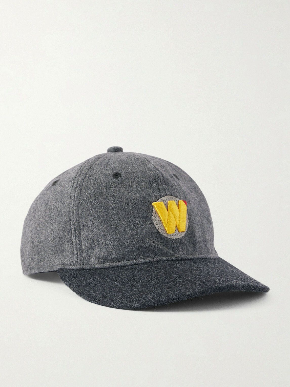 WTAPS - Logo-Embroidered Wool-Blend Flannel Baseball Cap WTAPS