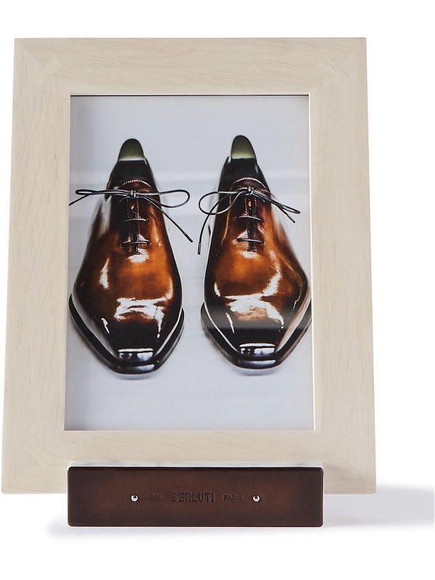 Photo: Berluti - Framed Print and Marble and Leather Stand