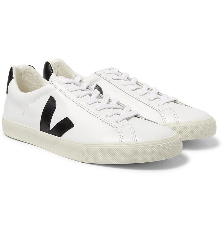 Photo: Veja - Esplar Rubber-Trimmed Leather Sneakers - Men - White