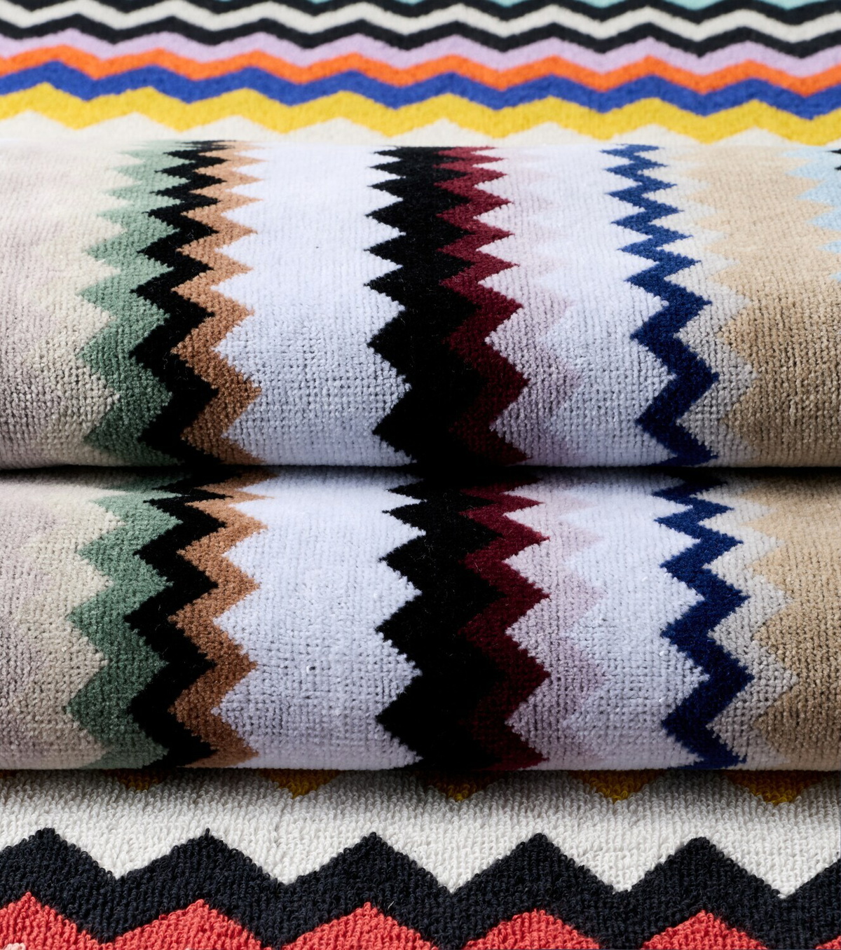 Missoni Best Zigzag cotton terry beach towel