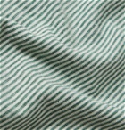 Officine Generale - Striped Cotton-Jersey T-Shirt - Green