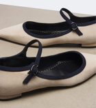 Manolo Blahnik Perdiccamod suede ballet flats