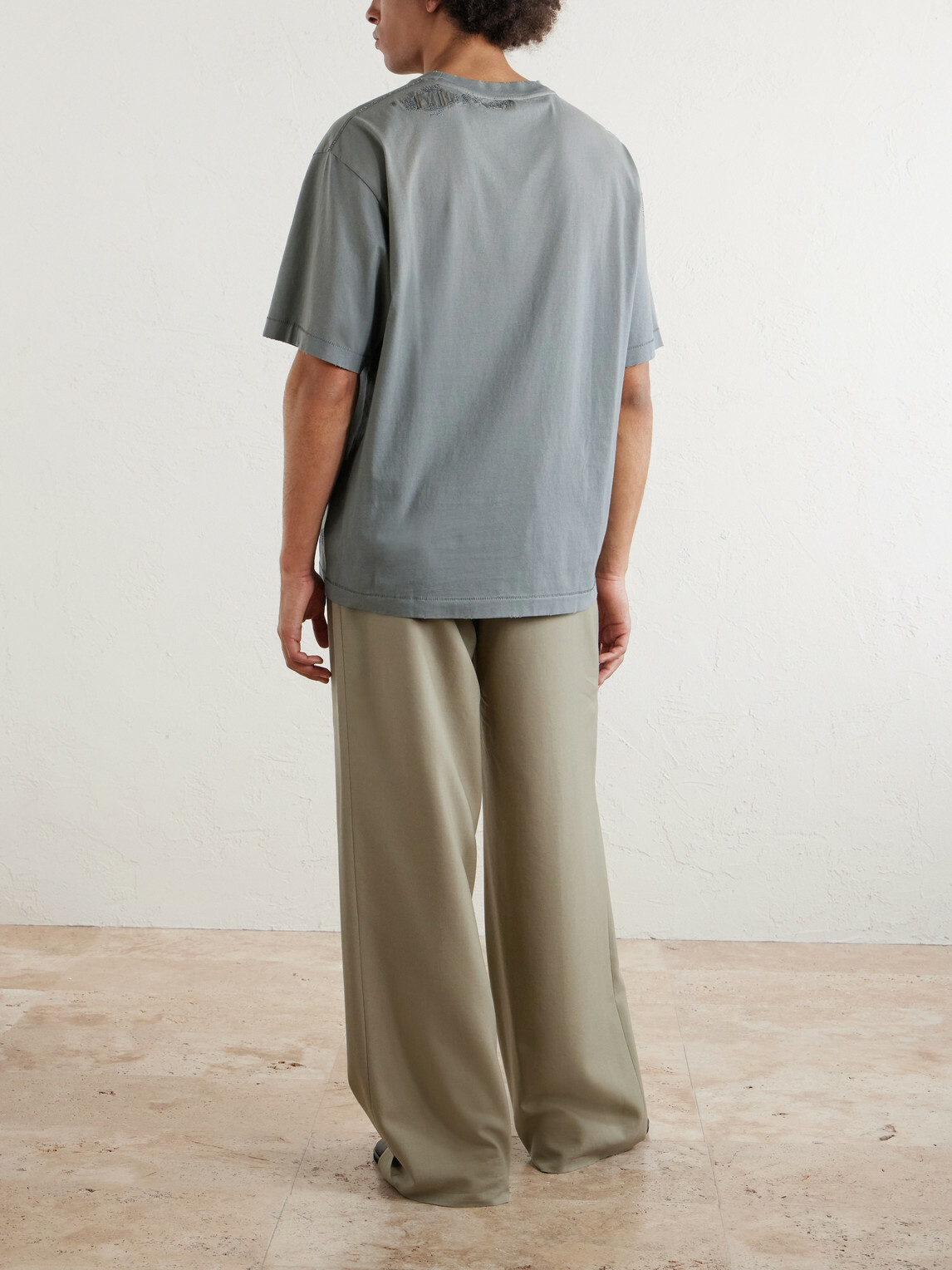 Acne Studios - Logo-Print Cotton-Jersey T-Shirt - Gray