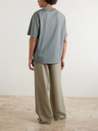 Acne Studios - Logo-Print Cotton-Jersey T-Shirt - Gray