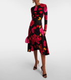 Erdem Floral gathered midi dress