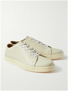 George Cleverley - Full-Grain Leather Sneakers - Neutrals