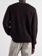 A.PRESSE - Brushed Cashmere Sweater - Brown