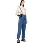 Mame Kurogouchi Blue High-Waisted Jeans
