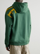 LOEWE - Logo-Print Cotton-Jersey Hoodie - Green