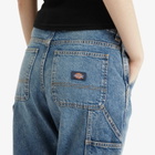 Dickies Women's Stevensville Carpenter Pants in Rinsed Blue
