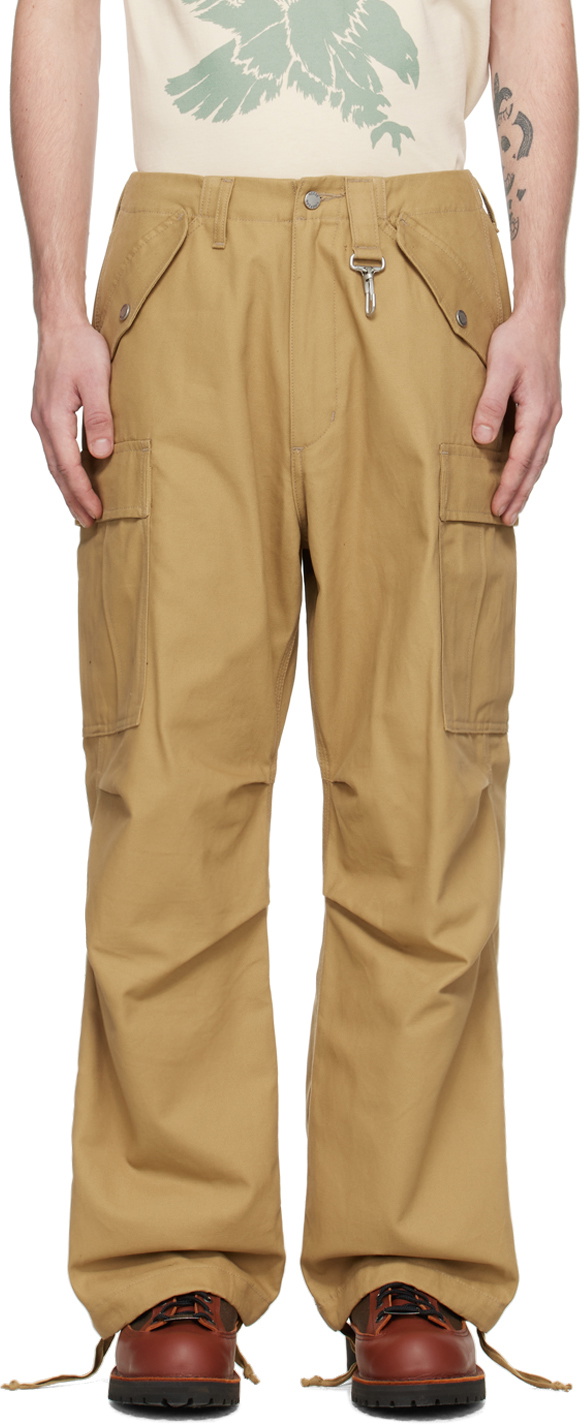 Reese Cooper Tan Drawstring Cargo Pants Reese Cooper